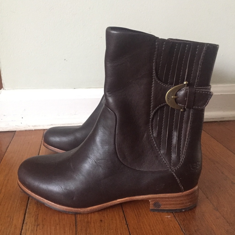 UGG Australia Finnegan espresso leather boots - Picture 4 of 7